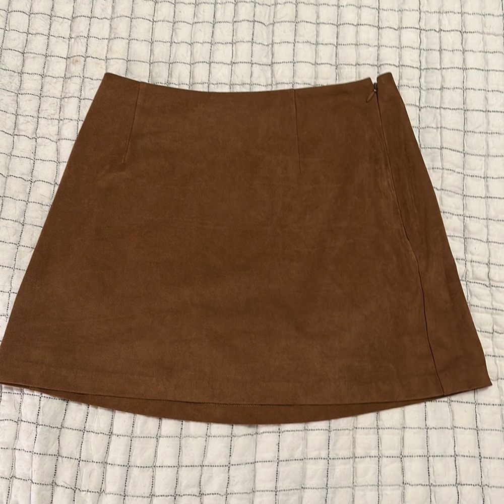 Abercrombie Vegan Suede mini skirt